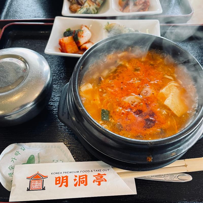 キムチチゲ定食(明洞亭 茅ヶ崎)