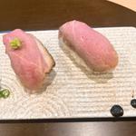 鴨肉寿司(二貫)