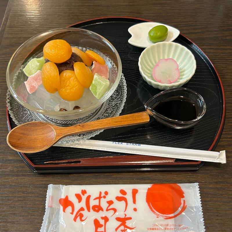 杏（あんず）あんみつ(築地 胡蝶)