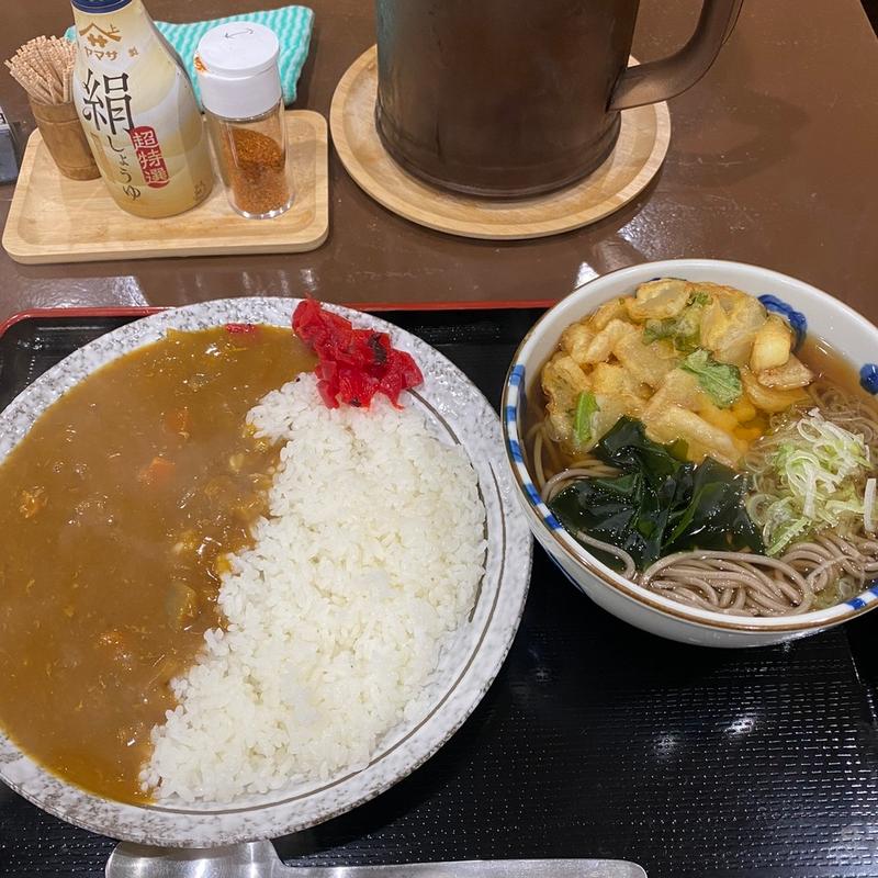 特製かき揚げそば、カレーライス(壱参壱)