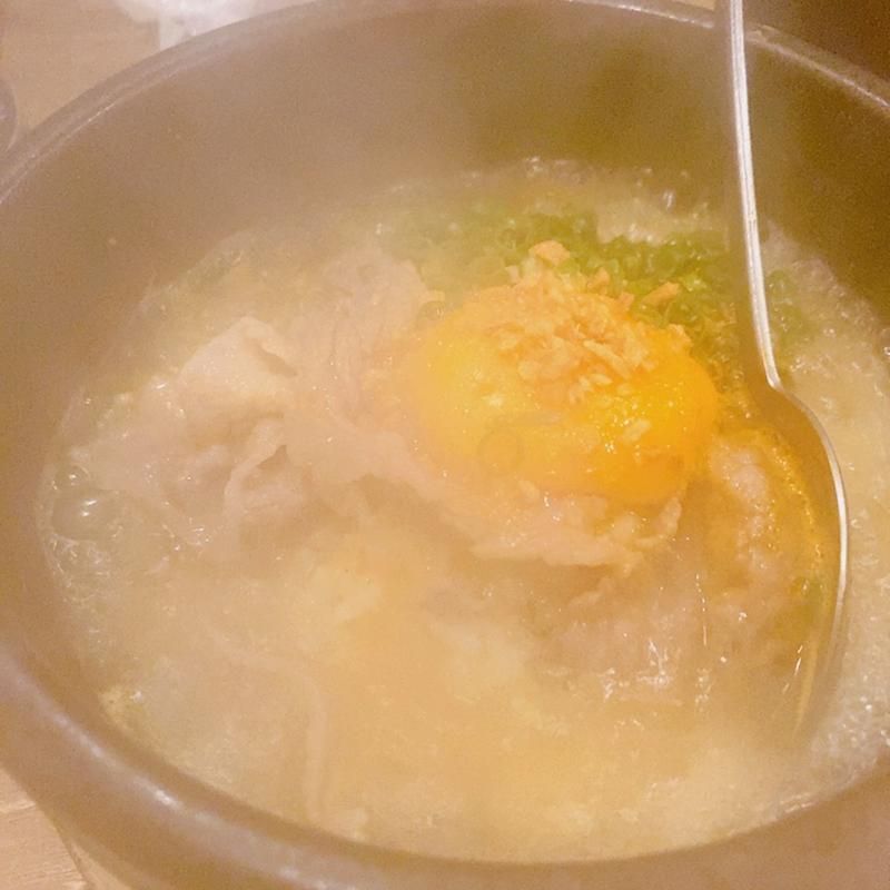 ユッケジャンクッパ(焼肉ホルモン酒場 たかちゃん 広島本通店)