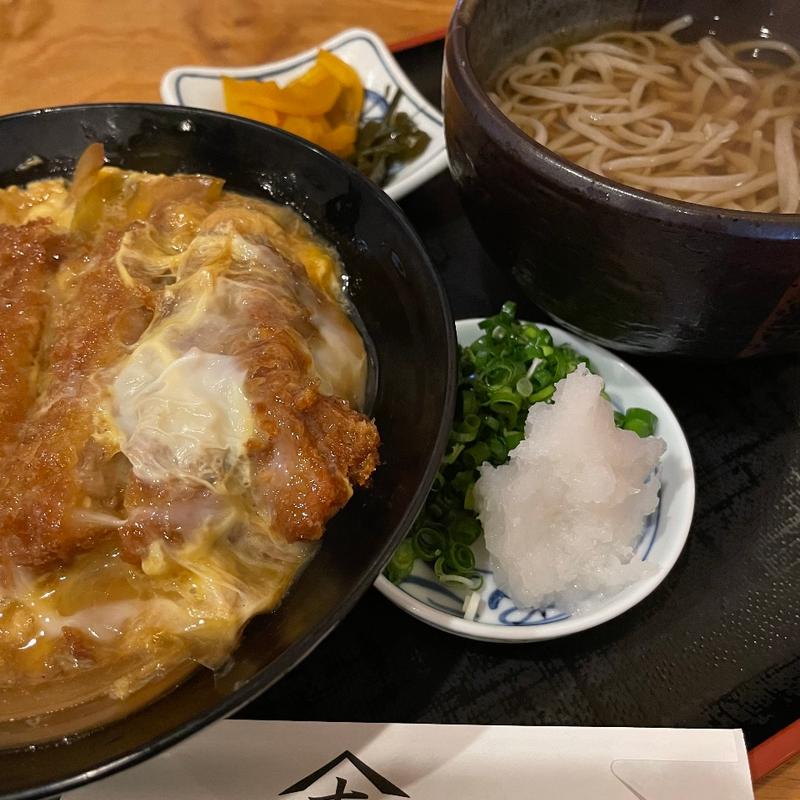 ミニかつ丼とミニそばセット(やま志)
