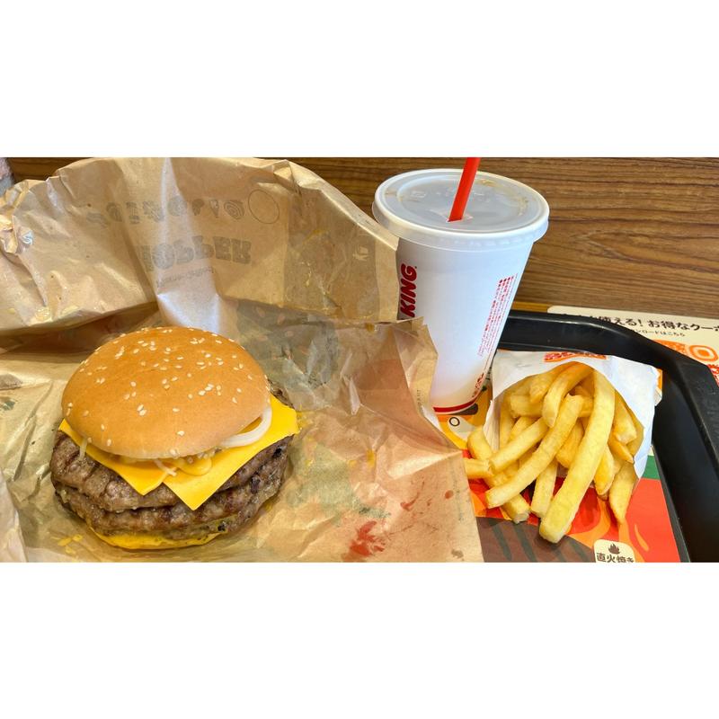 チーズ&チーズ ビッグマウスセット(バーガーキング Luz湘南辻堂店)