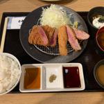 牛ロースカツ膳(牛カツ京都勝牛 名古屋伏見)
