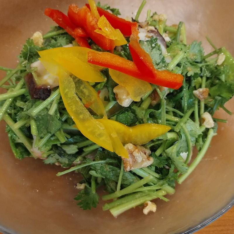 真ダコとパクチーのマリネサラダ(健康レストラン かろり500)