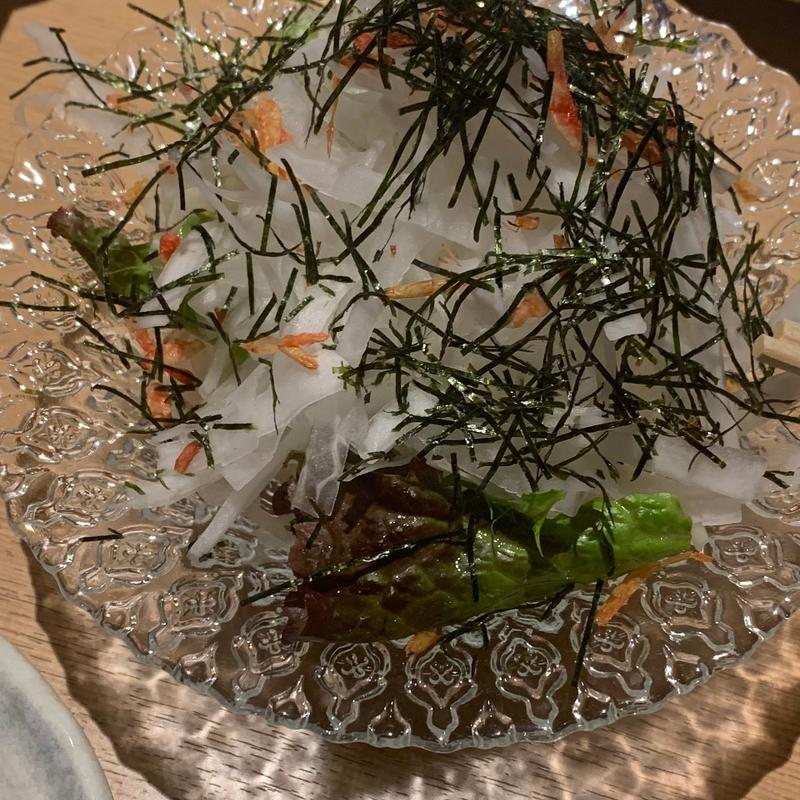 大根サラダ(日本酒居酒屋 嵐山 大塚店)