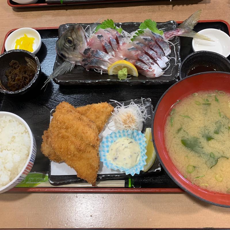 新鮮アジ定食(銀蔵 小野原本店)