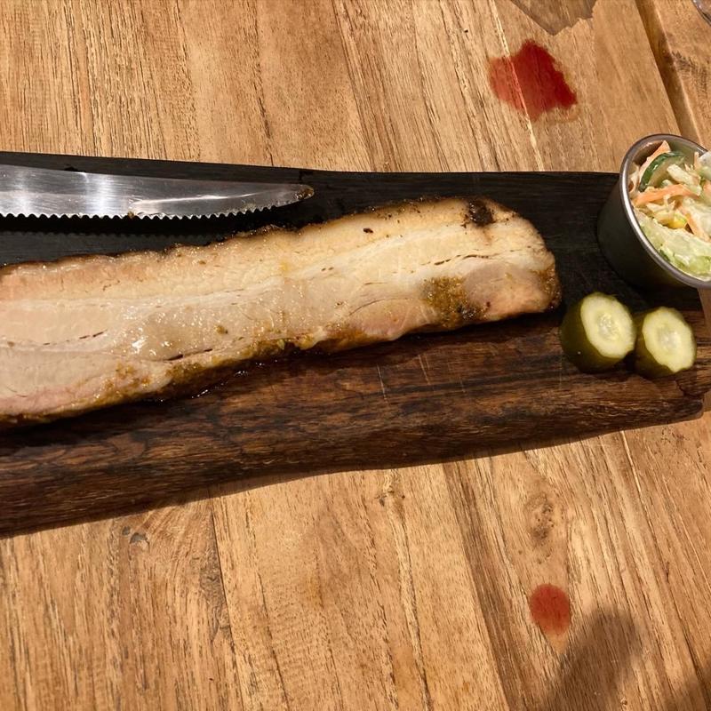 無添加 自家製アップルスモークベーコンのグリル(Craft Beer Diner TAKIEY)