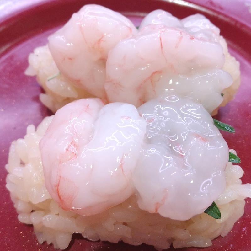 兵庫県産甘えび2貫(スシロー ミューザ川崎店)