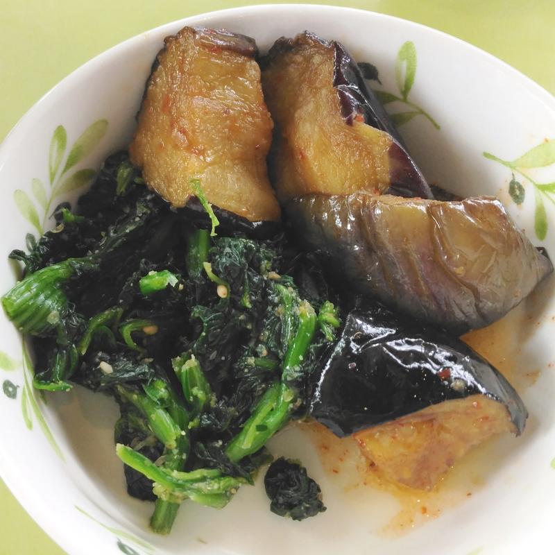 惣菜コンピ（ピリ辛茄子・ほうれん草）(さくらキッチン )