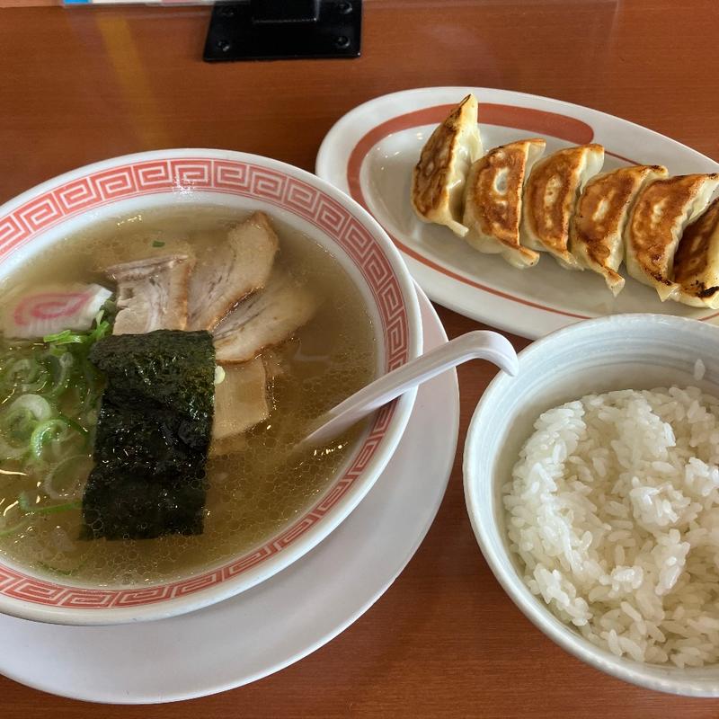 塩ラーメン+得々ライスセット(幸楽苑 日立相田店 )