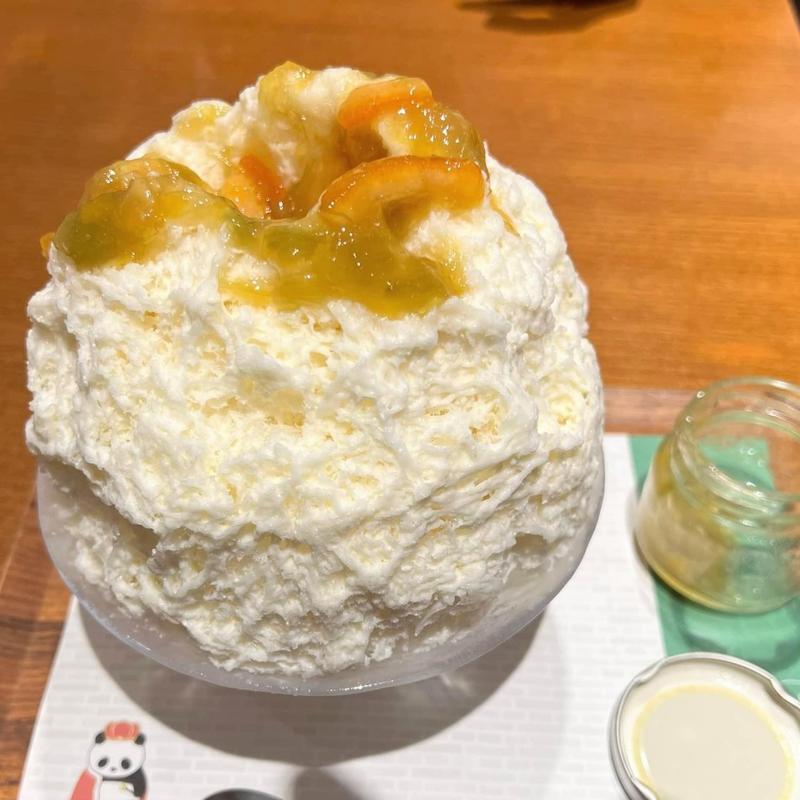 ルバーブオレンジコンフィチュールがけ(銀座のジンジャー 銀座本店)