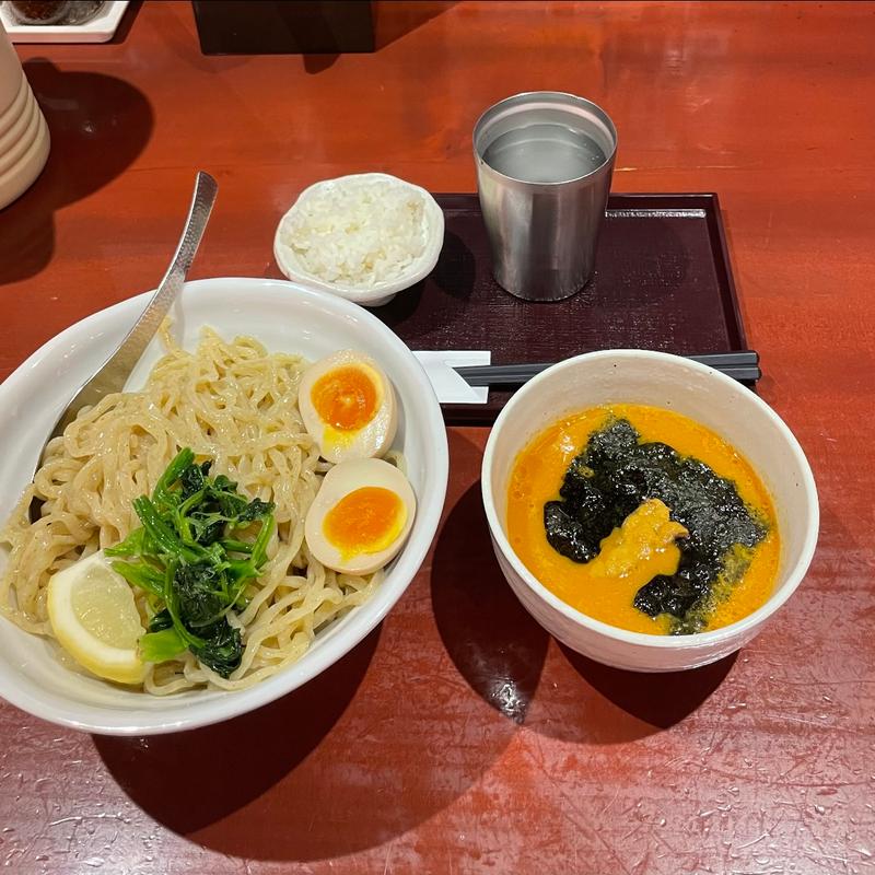 うにつけ麺　大盛り(乃木坂 まる彦らーめん（まるひこらーめん）)