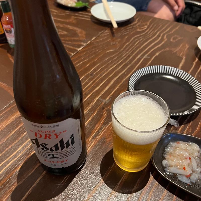 瓶ビール　スーパードライ(炭火串焼 鶏ジロー 宇都宮店 )