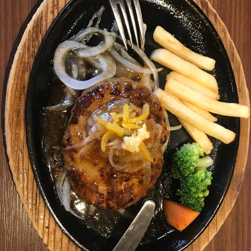 和風ハンバーグサラダバー付き(ステーキのあさくま 袋井店 )