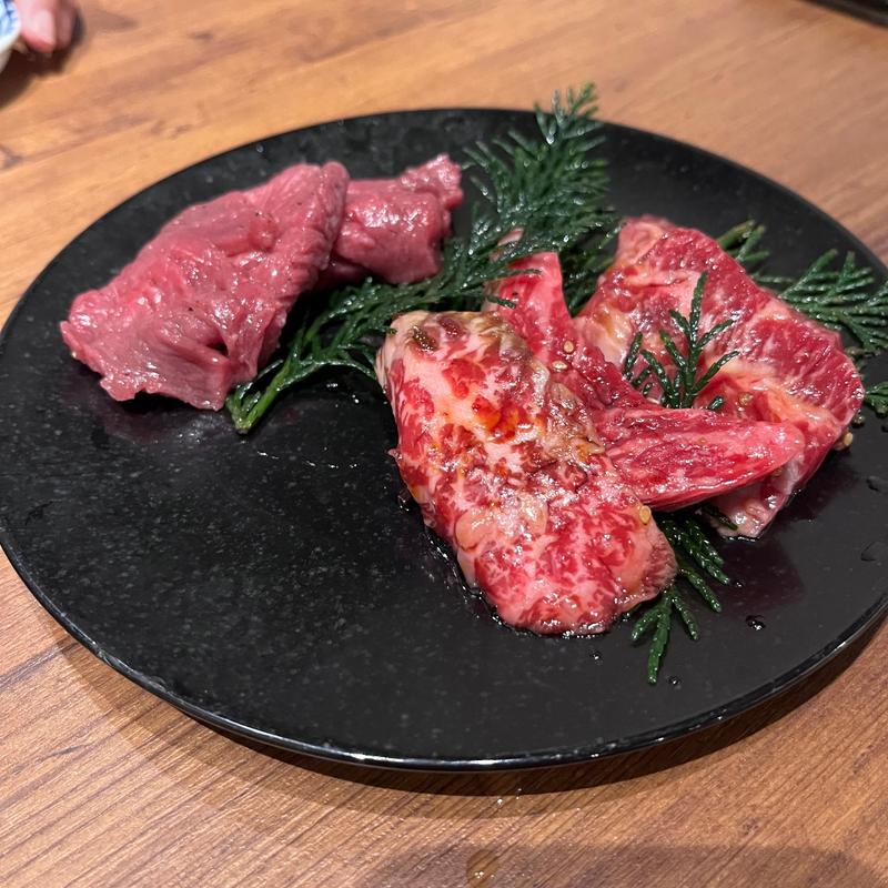 上ヒレ、上タン、上ハラミ盛り合わせ(焼肉 YOKOHAMA 045)