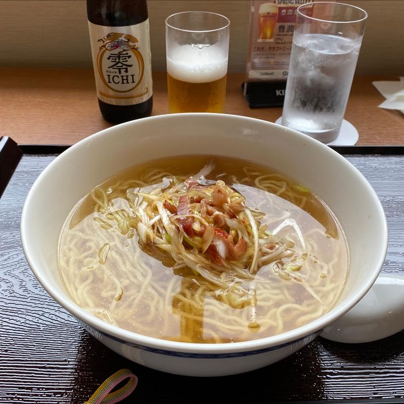 葱とチャーシューのつゆそば(ホテルオークラ レストラン ゆりの木)