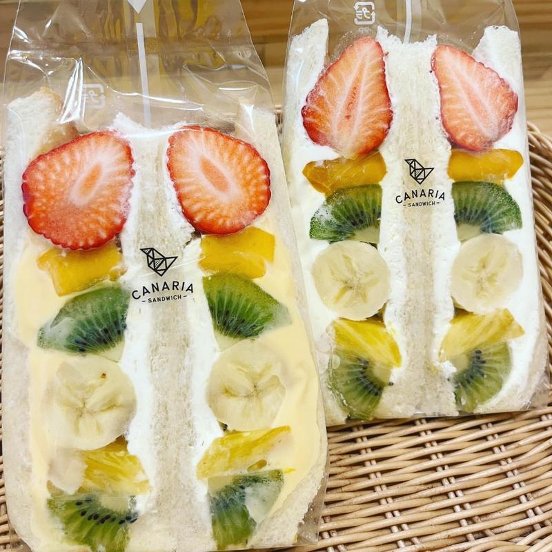 フルーツミックスサンド(カナリアサンドイッチ曳舟店)