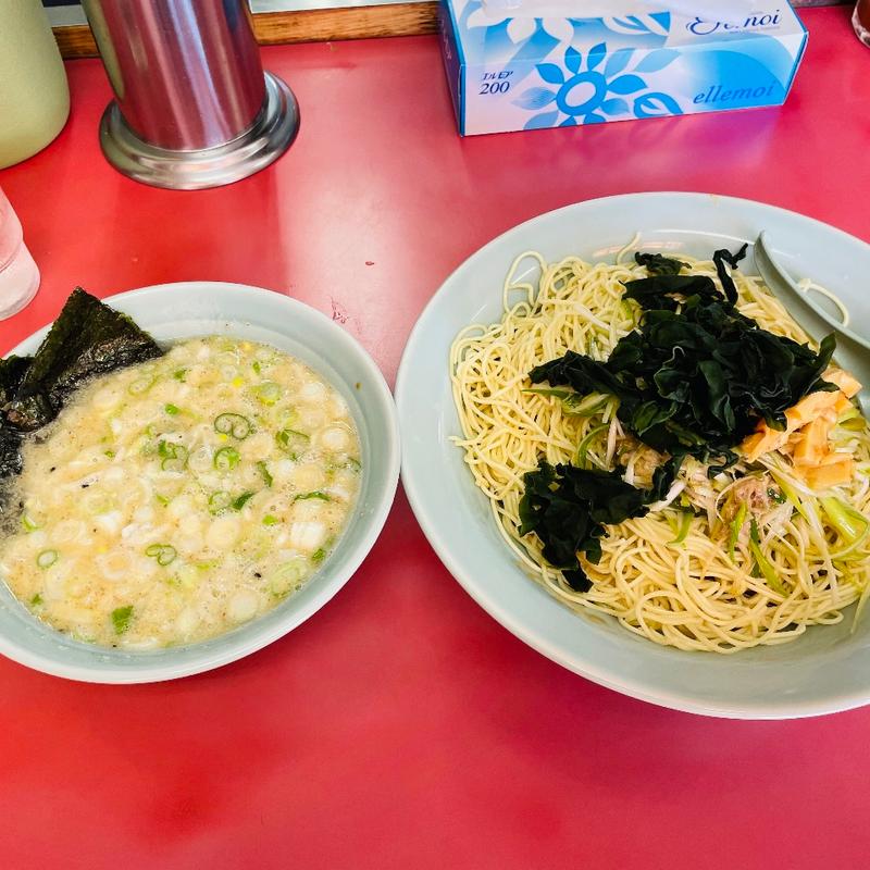 塩つけ麺小＋薬味ネギ(ラーメンショップ 羽生インター店)