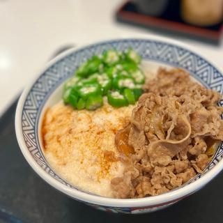 牛麦とろ丼(吉野家 手稲前田店)