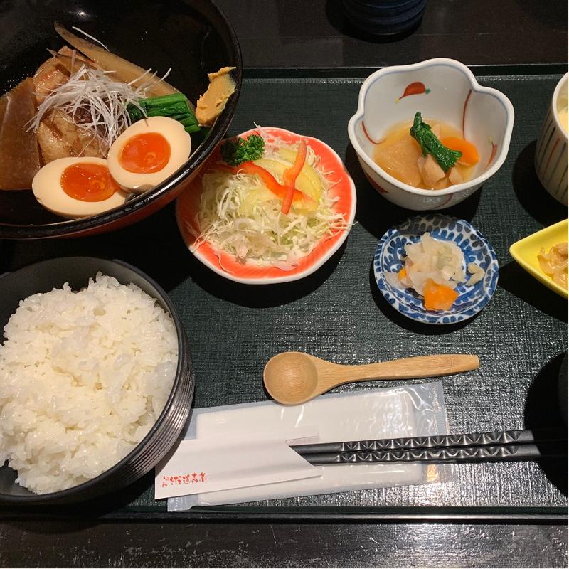 蔵王ポークの角煮定食(旬房 街道 青葉 )