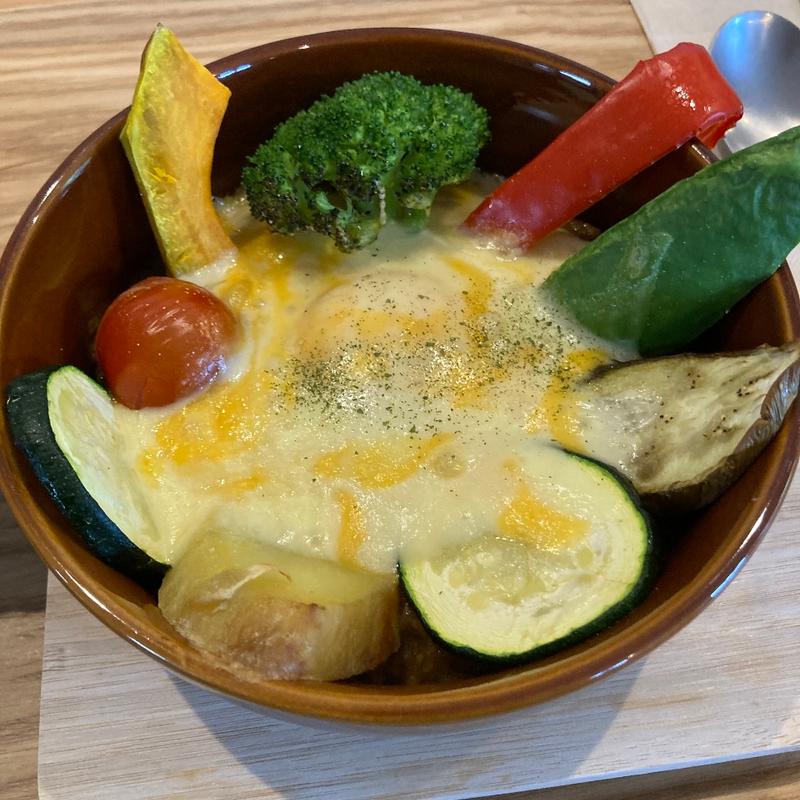 ゴロゴロ野菜のキーマカレー(Hana Cafe)