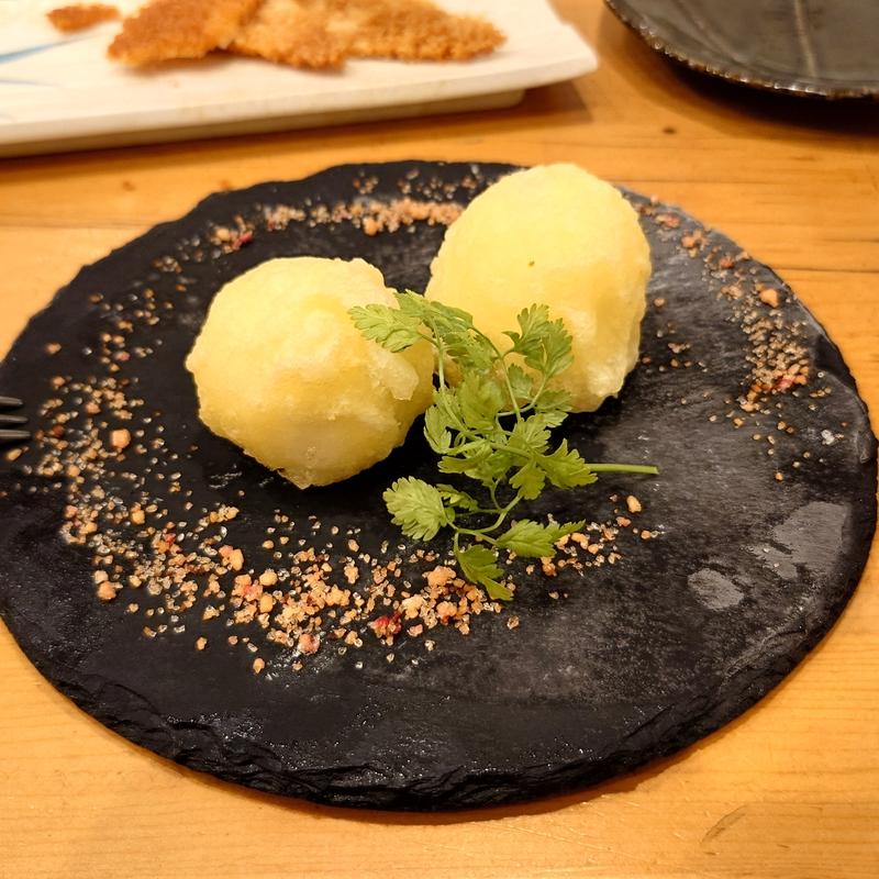 アイスの天ぷら(割烹食堂かいね)