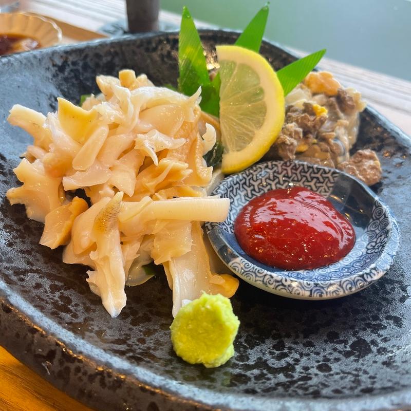 白バイ貝刺し身(サカナテラス)