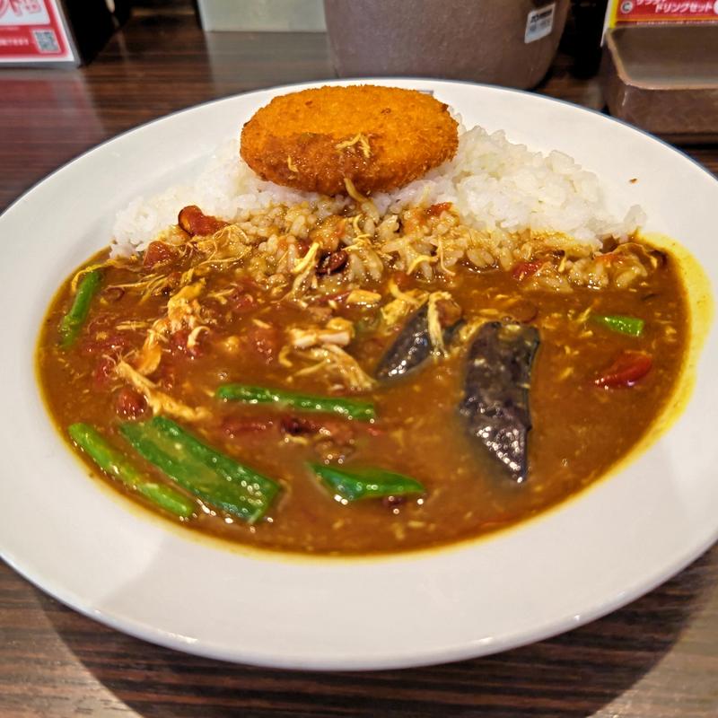 チキンと夏野菜カレー(CoCo壱番屋 JR石川町駅南口店)