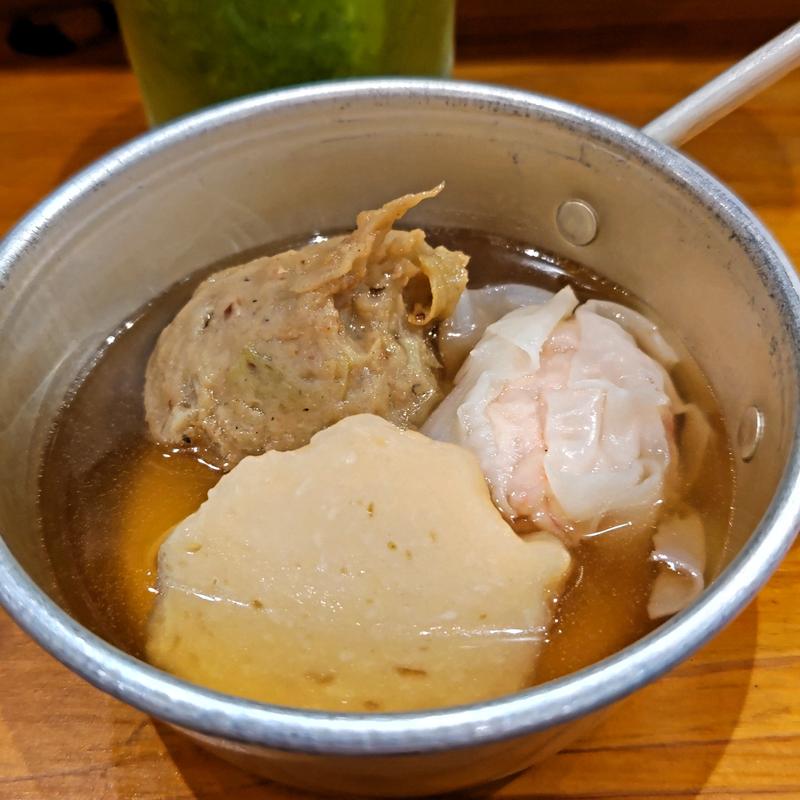 まぐろ出汁の海鮮おでん三種盛り合わせ(Tunaがる〜海鮮おでん〜)