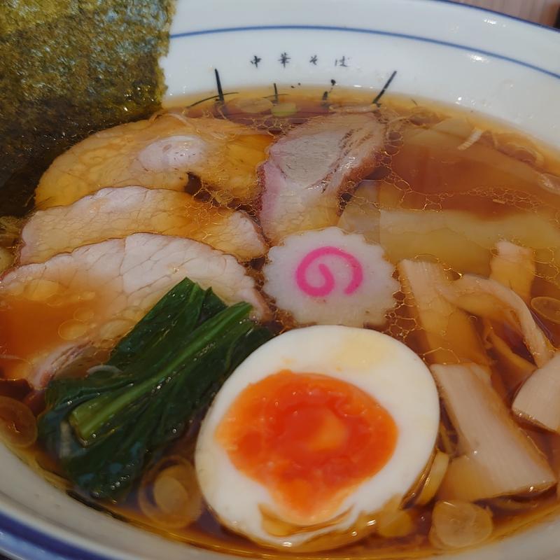 炭火焼焼豚中華そば(自家製中華そば すずらん)