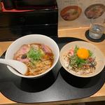 鴨中華そば(醤油)+豚丼(鴨中華そば楓)
