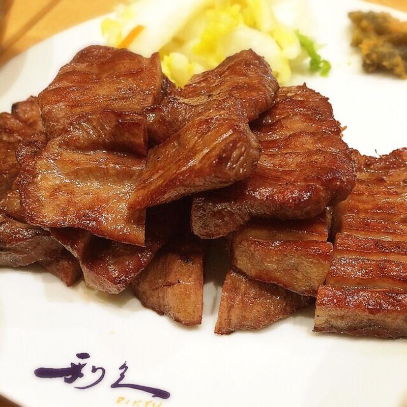 牛たん定食(牛たん炭焼 利久 エキマルシェ大阪店)