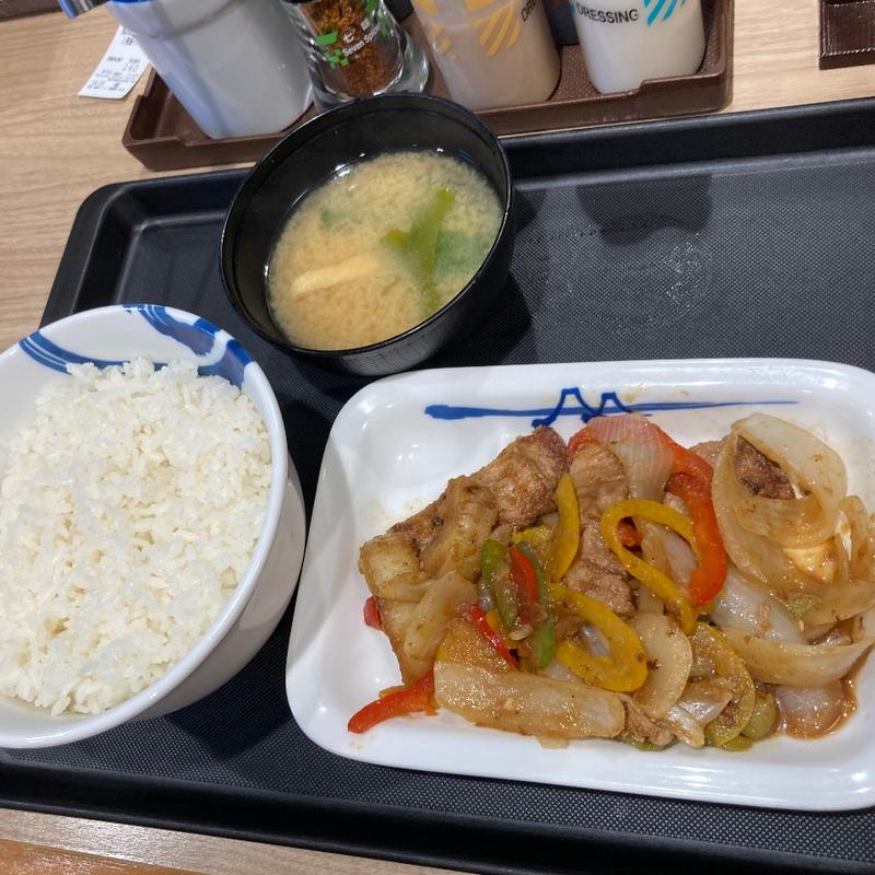 ロモサルタード定食(松屋 聖蹟桜ヶ丘店 )