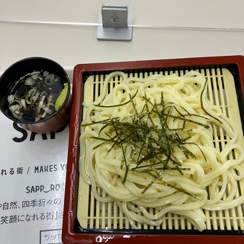 ざるうどん(札幌市役所地下食堂)