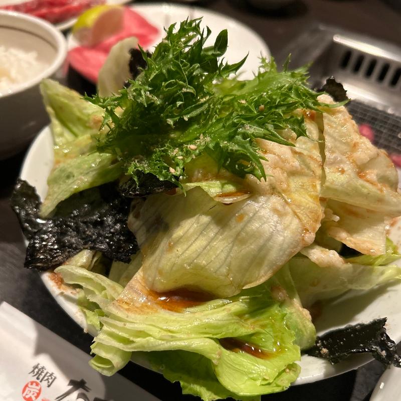 とろろとレタスたつ屋サラダ（だし醤油風味）(焼肉たつ家)