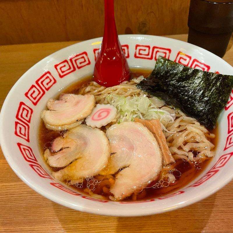平打麺醤油そば(鶴松富士)