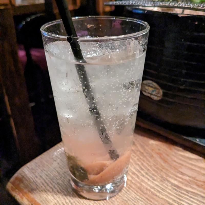 南高梅の梅漬けサワー(活食·隠れ酒蔵かけはし 総本店)