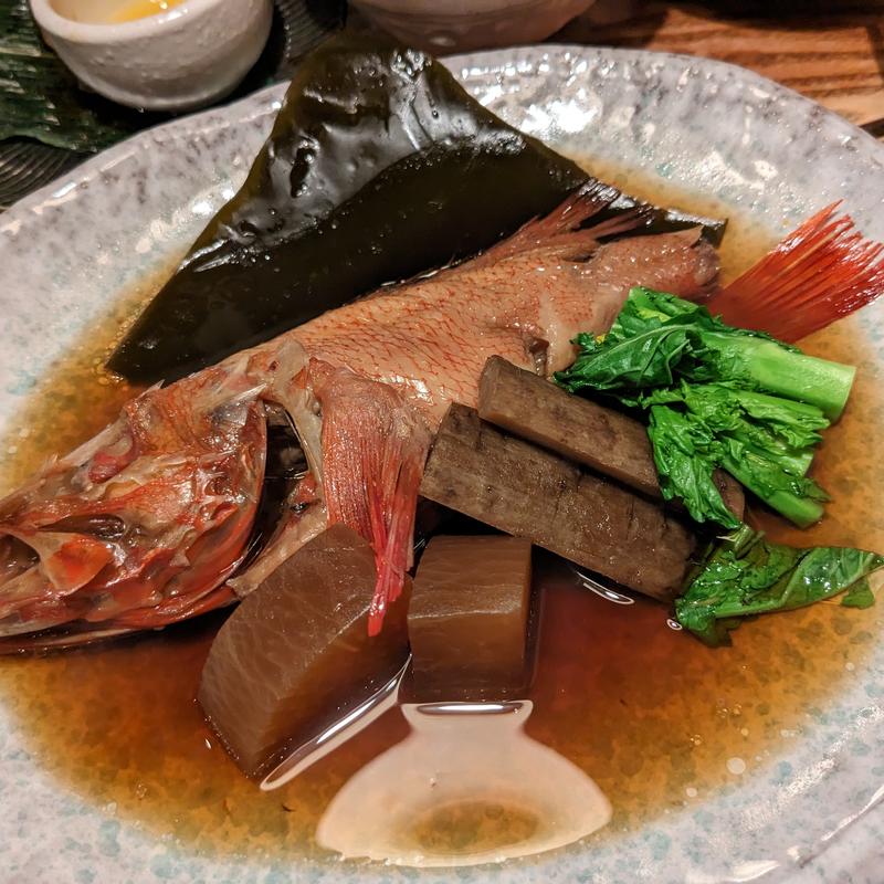 キンキ煮付け(活食·隠れ酒蔵かけはし 総本店)