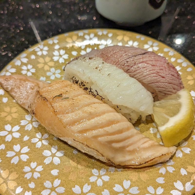 炙り三昧(グルメ回転寿司 函太郎 新千歳空港店)