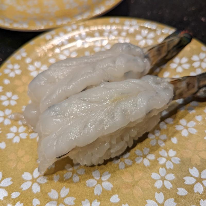 生車海老(グルメ回転寿司 函太郎 新千歳空港店)