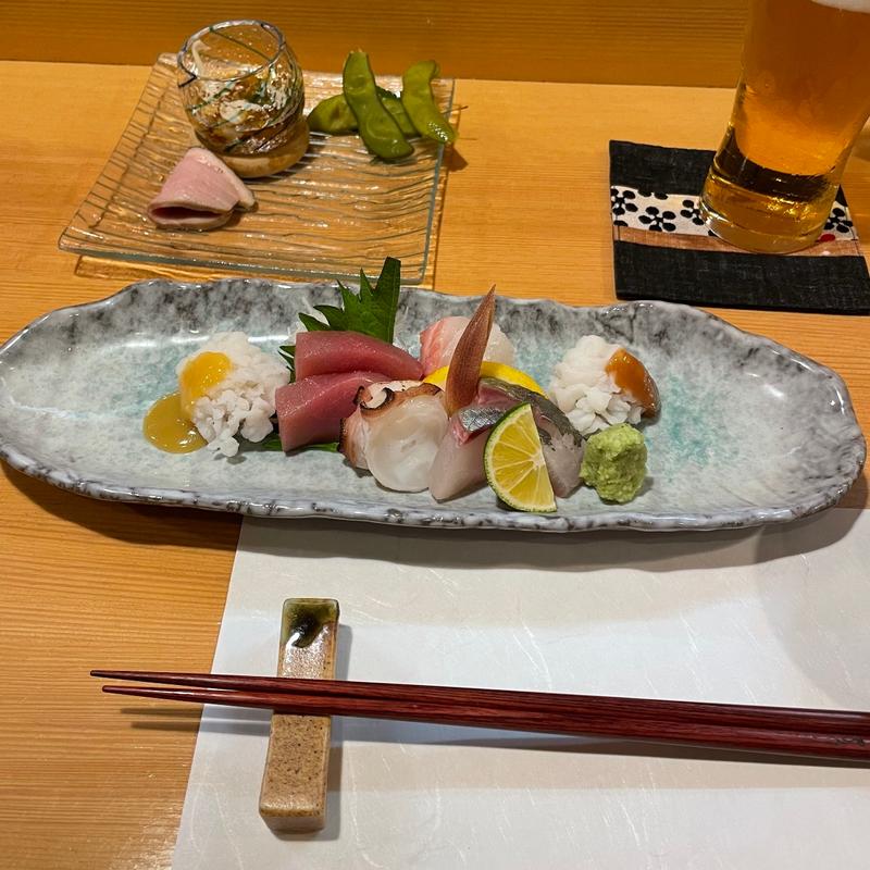 お造り五種(万や )