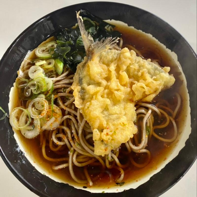 アジ天そば(立喰いそば　よりみち )