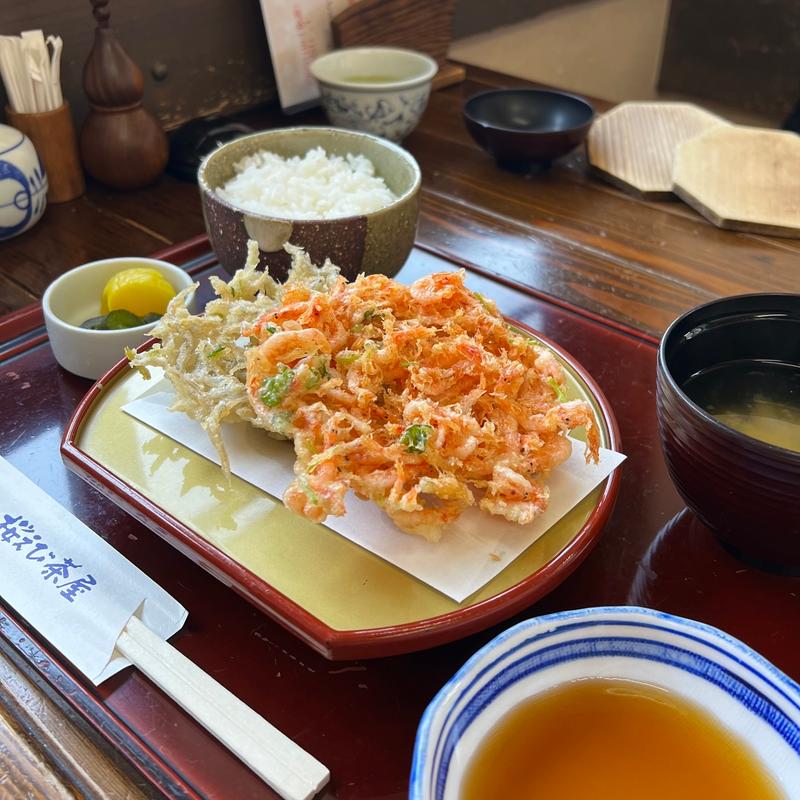 かき揚げ定食(桜えび茶屋 （さくらえびちゃや）)