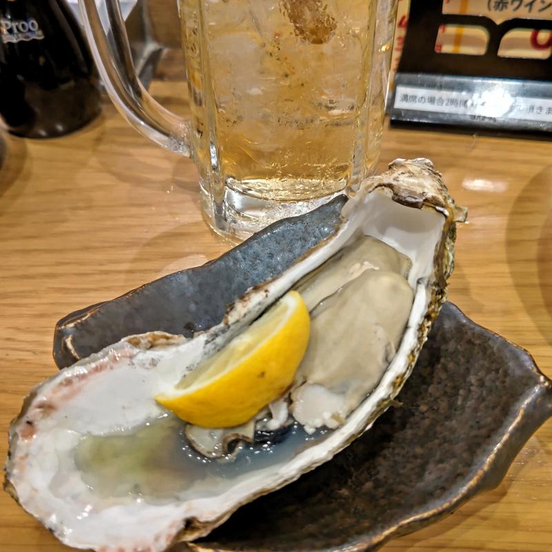 蒸し牡蠣(魚と酒はなたれ 野毛五番街店)