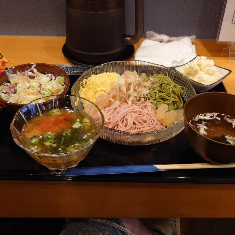 三色そうめん(割烹食堂かいね)