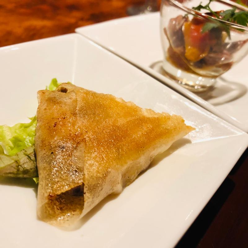 海老のたたきのパートブリック包み揚げ_プリフィクスランチコース(グリルダイナー )