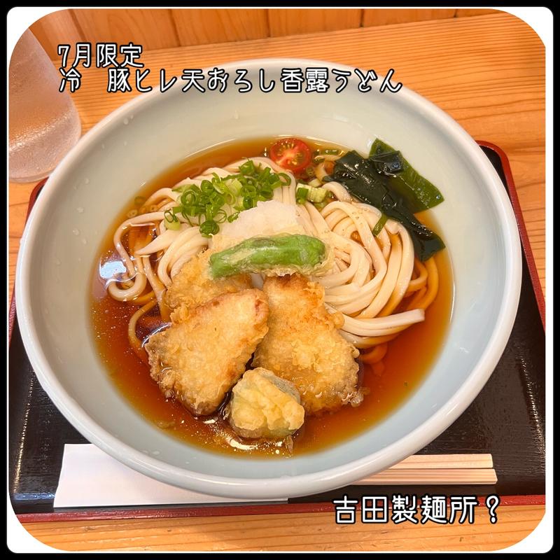 豚ヒレ天おろし香露うどん(吉田製麺所? )