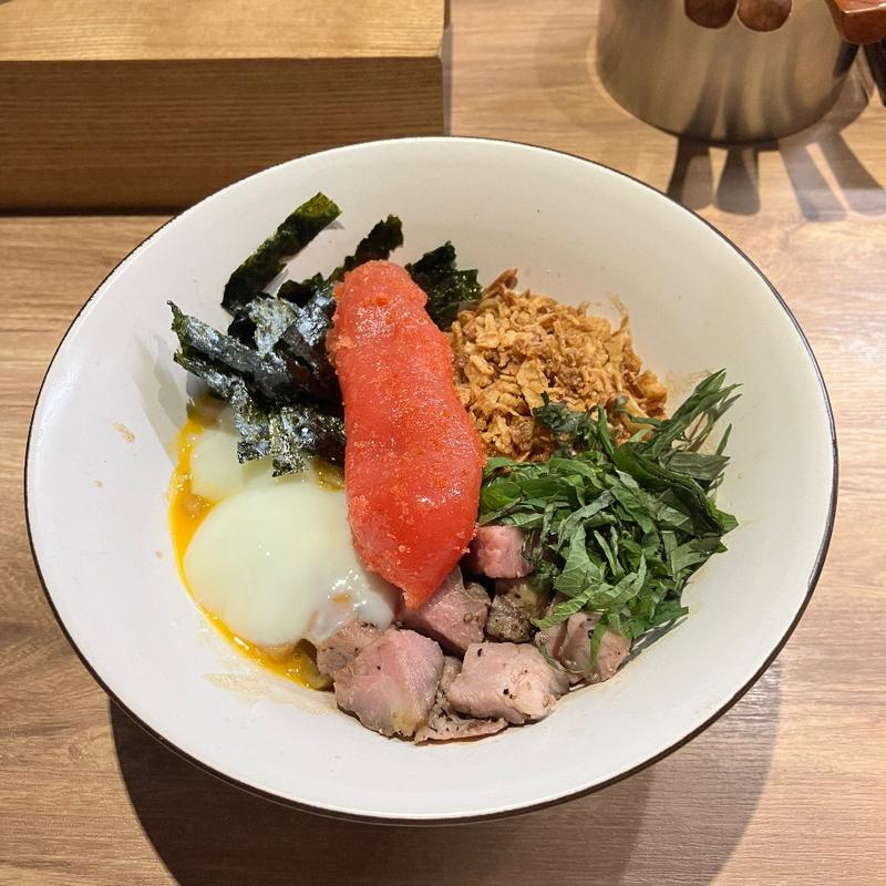 明太子バターまぜそば(自家製麺 つきよみ)