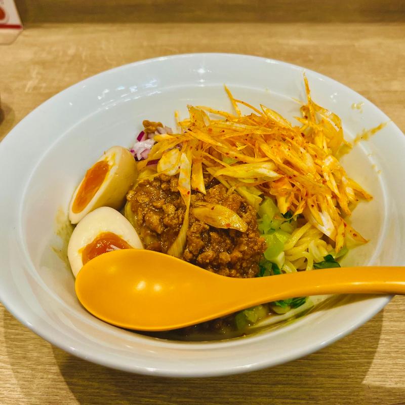 辛ネギ汁なし担々麺(田所商店 タンタンメン部 WBG店)